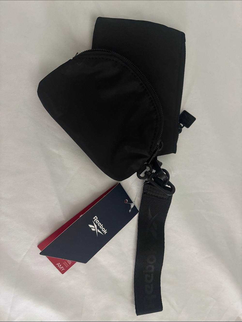 Reebok Black Men's Waist / Belt Bag with Branded Strap